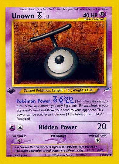 Unown (T) (Neo Destiny) Light Play Unlimited