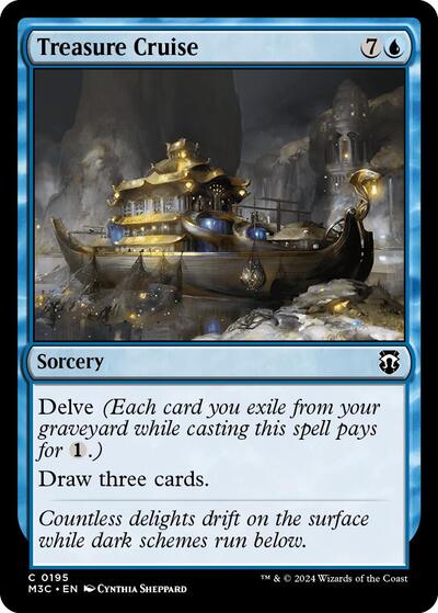 Treasure Cruise (Commander: Modern Horizons 3) Near Mint - Nick Nack's Full Frontal Attack