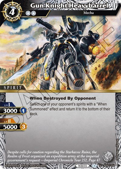 Gun Knight Heavybarrel (Dawn of History) Near Mint - Nick Nack's Full Frontal Attack