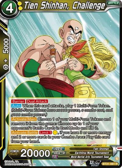 Tien Shinhan, Challenge (Impact Beyond Dimensions) Near Mint Foil