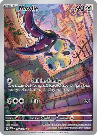 Mawile - 246 (ME: Ascended Heroes) Near Mint Holofoil - Nick Nack's Full Frontal Attack