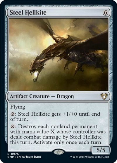 Steel Hellkite (Commander Masters) Near Mint - Nick Nack's Full Frontal Attack