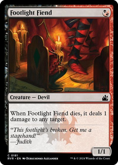 Footlight Fiend (Ravnica Remastered) Near Mint - Nick Nack's Full Frontal Attack