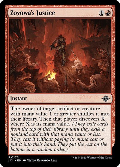 Zoyowa's Justice (The Lost Caverns of Ixalan) Near Mint - Nick Nack's Full Frontal Attack