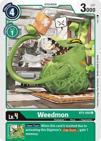 Weedmon (Battle of Omni) Near Mint - Nick Nack's Full Frontal Attack