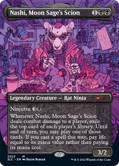 Nashi, Moon Sage's Scion (Borderless) (Secret Lair: 30th Anniversary Countdown Kit) Near Mint Foil - Nick Nack's Full Frontal Attack