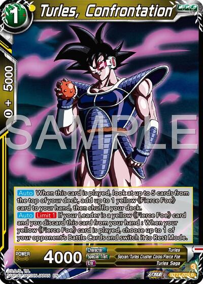 Turles, Confrontation (History of Z) Near Mint