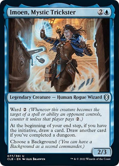 Imoen, Mystic Trickster (Commander Legends: Battle for Baldur's Gate) Near Mint - Nick Nack's Full Frontal Attack