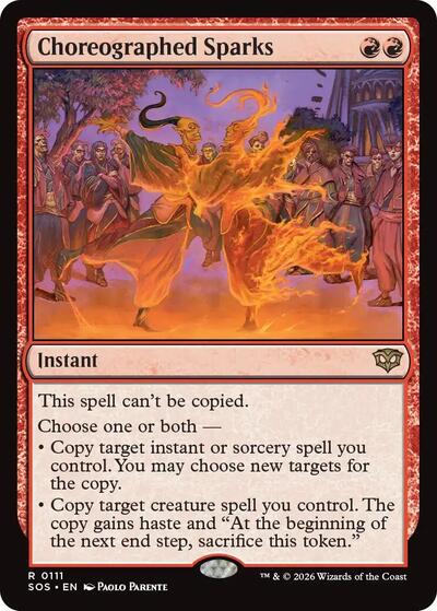 Choreographed Sparks (Secrets of Strixhaven) Near Mint Foil - Nick Nack's Full Frontal Attack