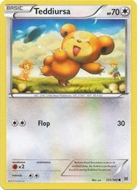 Teddiursa (XY - BREAKthrough) Near Mint Reverse Holofoil - Nick Nack's Full Frontal Attack