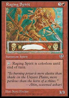 Raging Spirit (Mirage) Light Play - Nick Nack's Full Frontal Attack