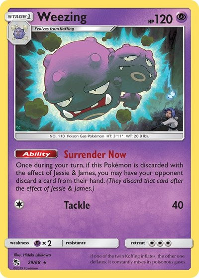 Weezing (Hidden Fates) Near Mint