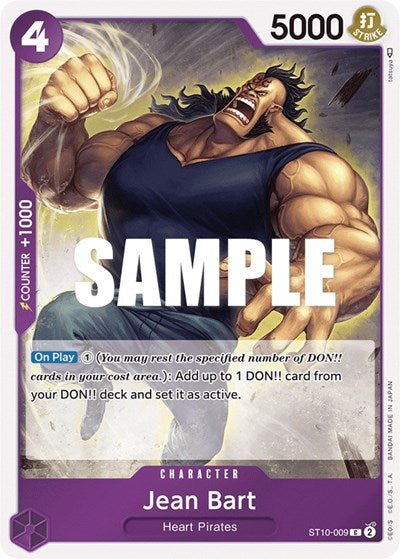 Jean Bart (Starter Deck 10: Ultimate Deck: The Three Captains) Near Mint Foil - Nick Nack's Full Frontal Attack