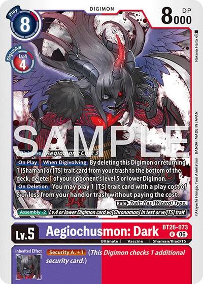 Aegiochusmon: Dark (Timeless Bonds) Near Mint Foil