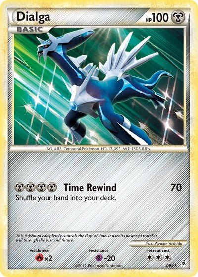 Dialga (Call of Legends) Medium Play Reverse Holofoil - Nick Nack's Full Frontal Attack