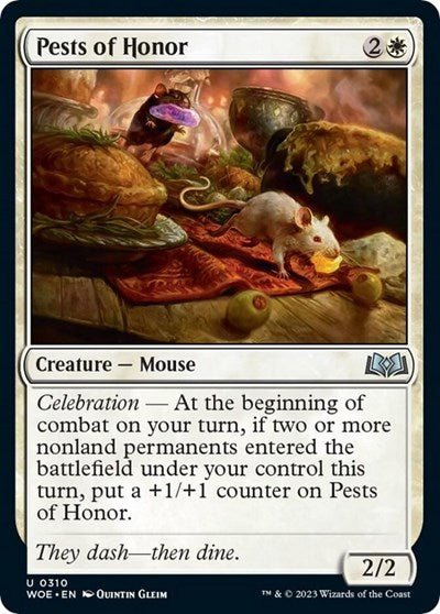 Pests of Honor (Wilds of Eldraine) Near Mint - Nick Nack's Full Frontal Attack