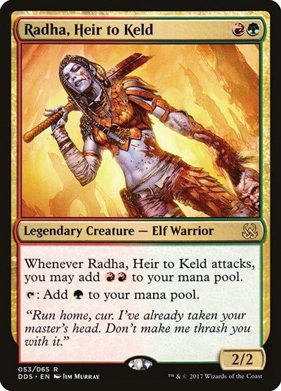 Radha, Heir to Keld (Duel Decks: Mind vs Might) Near Mint - Nick Nack's Full Frontal Attack