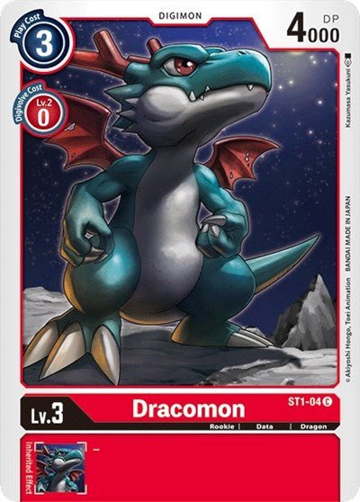 Dracomon (Starter Deck 01: Gaia Red) Near Mint - Nick Nack's Full Frontal Attack