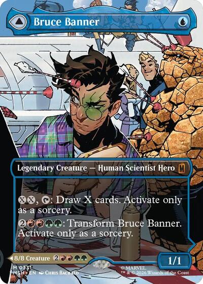 Bruce Banner(Borderless) (0331) (Marvel Super Heroes) Near Mint - Nick Nack's Full Frontal Attack