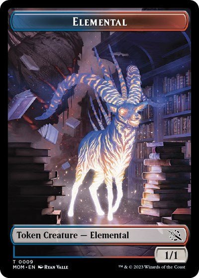 Elemental Token (March of the Machine) Near Mint - Nick Nack's Full Frontal Attack