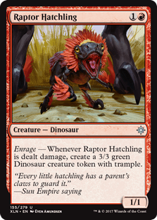 Raptor Hatchling (Ixalan) Near Mint - Nick Nack's Full Frontal Attack