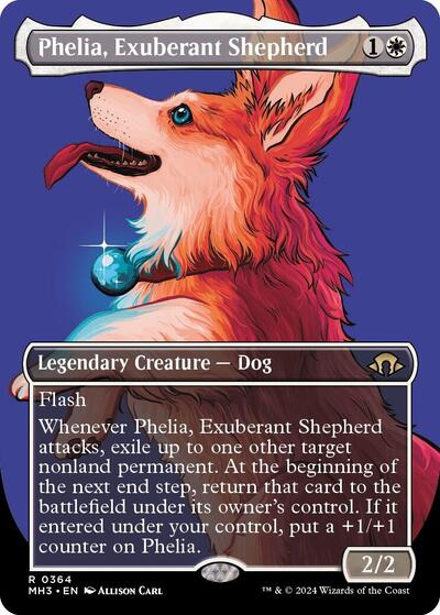 Phelia, Exuberant Shepherd (Borderless) (Modern Horizons 3) Near Mint - Nick Nack's Full Frontal Attack