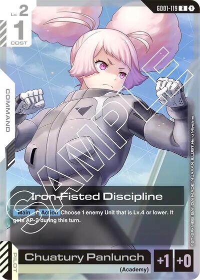 Iron - Fisted Discipline (Newtype Rising) Near Mint Holofoil - Nick Nack's Full Frontal Attack