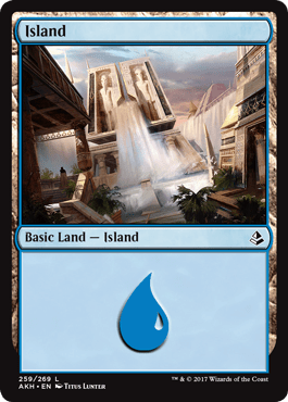 Island (3) (Amonkhet) Near Mint - Nick Nack's Full Frontal Attack