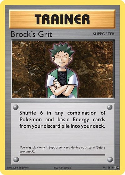 Brock's Grit (XY - Evolutions) Near Mint