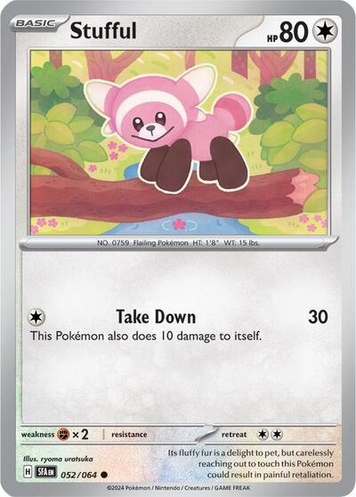 Stufful (SV: Shrouded Fable) Near Mint Reverse Holofoil - Nick Nack's Full Frontal Attack