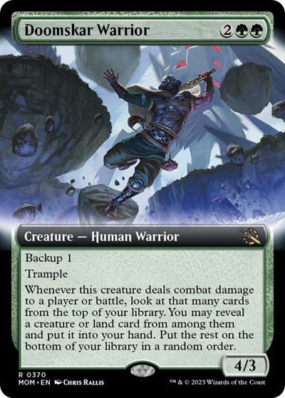 Doomskar Warrior (Extended Art) (March of the Machine) Near Mint - Nick Nack's Full Frontal Attack