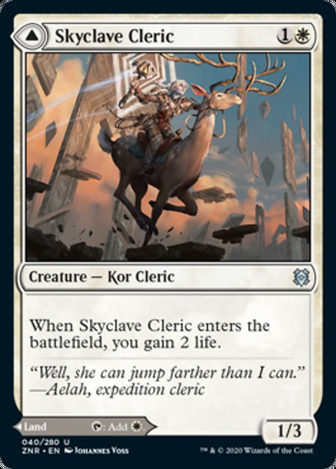Skyclave Cleric / Skyclave Basilica (Zendikar Rising) Near Mint - Nick Nack's Full Frontal Attack