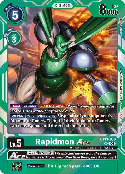 Rapidmon ACE (Release Special Booster 2.5) Near Mint Foil - Nick Nack's Full Frontal Attack