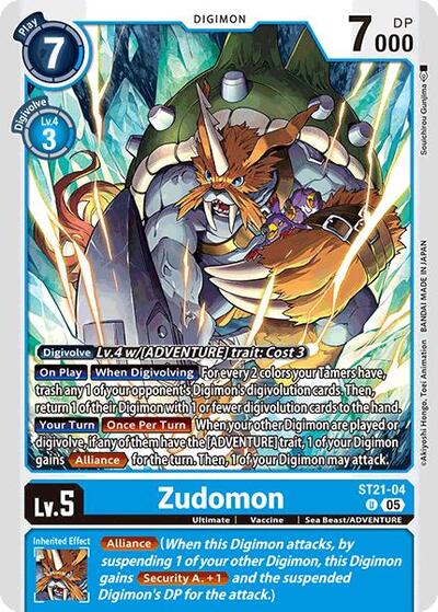 Zudomon (Starter Deck 21: Hero of Hope) Near Mint - Nick Nack's Full Frontal Attack