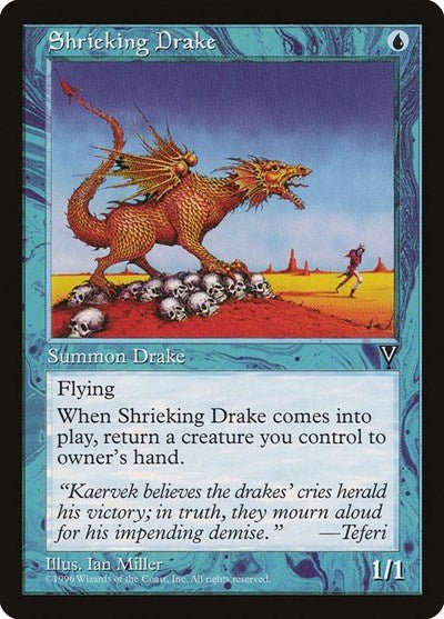 Shrieking Drake (Visions) Light Play - Nick Nack's Full Frontal Attack
