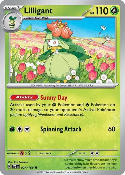 Lilligant (SV09: Journey Together) Near Mint Reverse Holofoil - Nick Nack's Full Frontal Attack