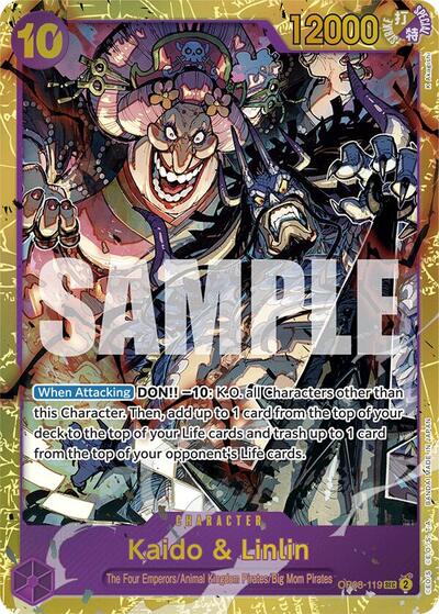 Kaido and Linlin (Two Legends) Light Play Foil - Nick Nack's Full Frontal Attack