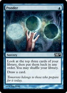 Ponder (Magic 2010 Core Set) Light Play - Nick Nack's Full Frontal Attack