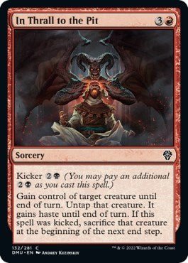 In Thrall to the Pit (Dominaria United) Near Mint - Nick Nack's Full Frontal Attack