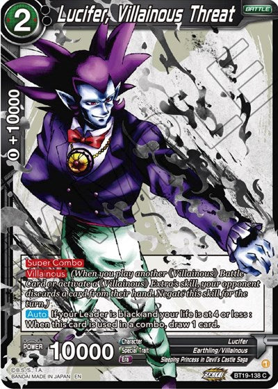 Lucifer, Villainous Threat (Fighter's Ambition) Near Mint - Nick Nack's Full Frontal Attack