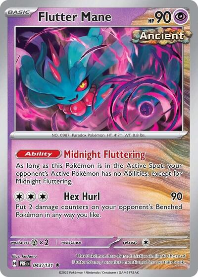 Flutter Mane (SV: Prismatic Evolutions) Near Mint Holofoil - Nick Nack's Full Frontal Attack