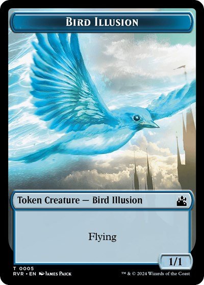 Bird Illusion Token (Ravnica Remastered) Near Mint - Nick Nack's Full Frontal Attack
