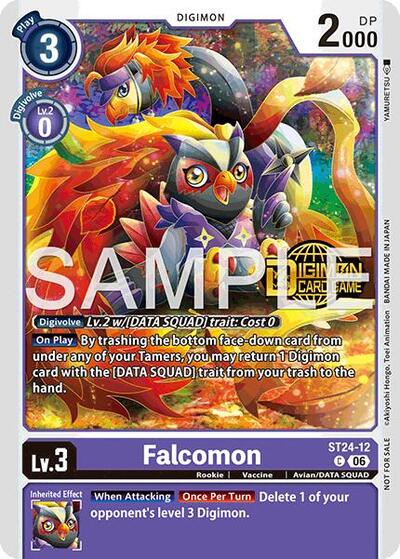 Falcomon (Welcome Tamers Pack Vol.2) (Starter Deck 24: Data Squad Release Event Cards) Near Mint Foil