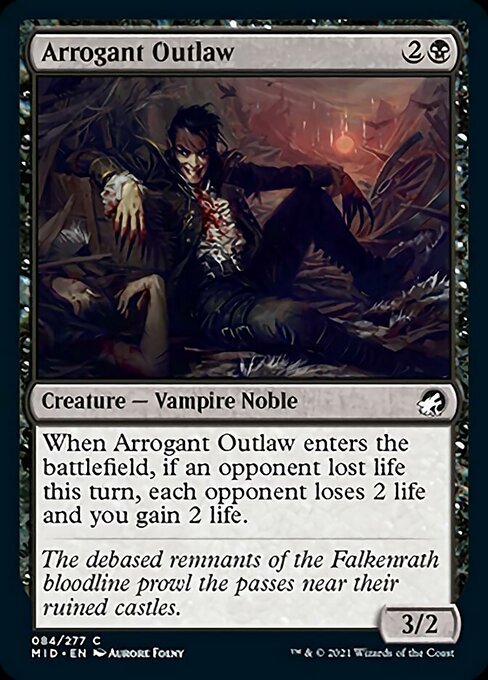 Arrogant Outlaw (Innistrad: Midnight Hunt) Near Mint - Nick Nack's Full Frontal Attack