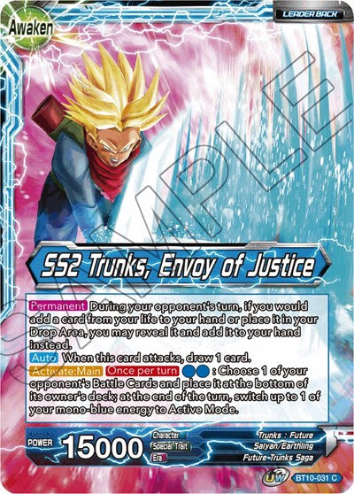 Trunks // SS2 Trunks, Envoy of Justice (Rise of the Unison Warrior) Near Mint