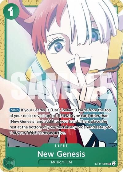 New Genesis (Starter Deck 16: GREEN Uta) Near Mint - Nick Nack's Full Frontal Attack