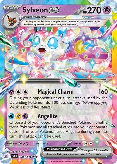 Sylveon ex - 041 (SV: Prismatic Evolutions) Near Mint Holofoil