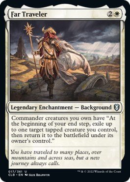 Far Traveler (Commander Legends: Battle for Baldur's Gate) Near Mint - Nick Nack's Full Frontal Attack