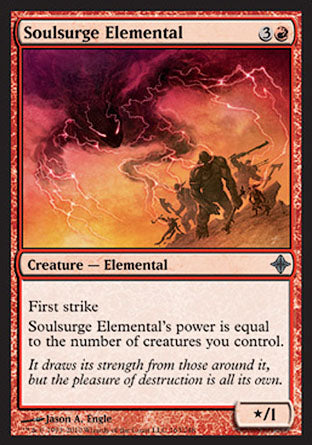 Soulsurge Elemental (Rise of the Eldrazi) Light Play