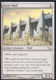 Steel Wall (Mirrodin) Light Play